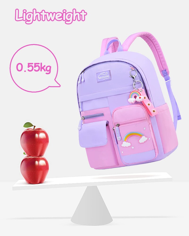 Ученическа раница за момиче Детска раница за деца от 6 до 10 години Раница за момичета Лека и водоустойчива