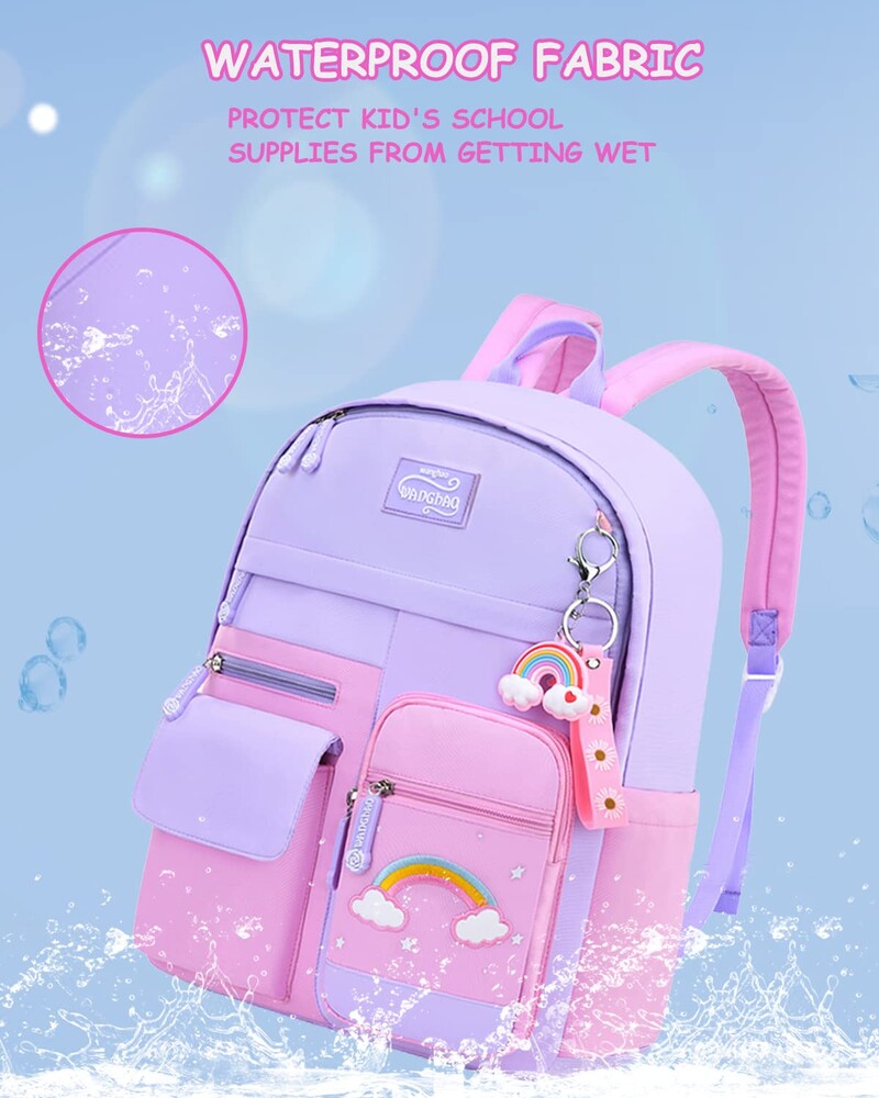 Ученическа раница за момиче Детска раница за деца от 6 до 10 години Раница за момичета Лека и водоустойчива