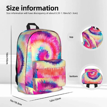 Tie Dye Backpack Σακίδια πλάτης μεγάλης χωρητικότητας Τσάντα μαθητικού βιβλίου Τσάντα ώμου Laptop σακίδιο μόδας Σχολική τσάντα σακίδιο ταξιδιού