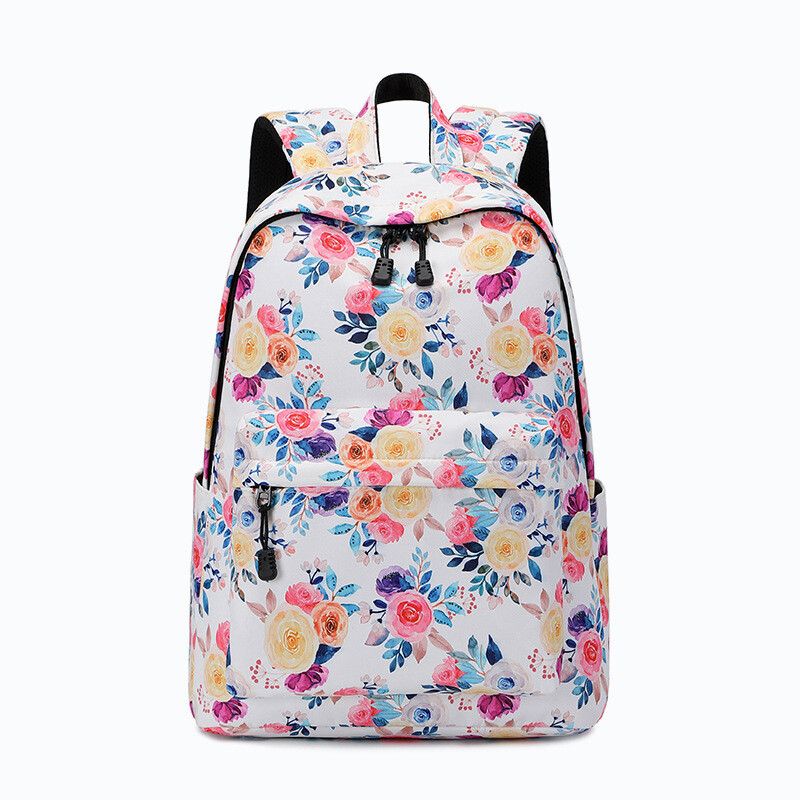 Modni najlonski ruksak Ženska ruksak s motivom cvijeća Torba na rame Nova školska torba za tinejdžerice Ženska školska ruksak