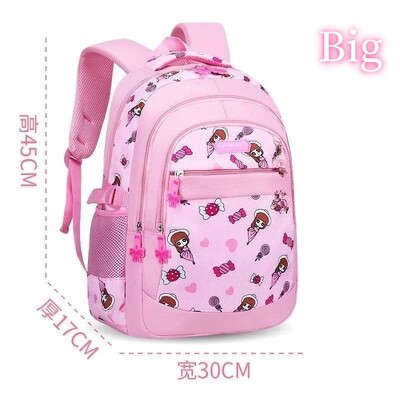 Σακίδιο πλάτης δημοτικού σχολείου Κορεατική έκδοση Σακίδιο πλάτης ανθεκτικό στη βρωμιά Αδιάβροχο ελαφρύ προστατευτικό σπονδυλικής στήλης Pink girl Candy Cute