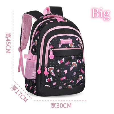 Σακίδιο πλάτης δημοτικού σχολείου Κορεατική έκδοση Σακίδιο πλάτης ανθεκτικό στη βρωμιά Αδιάβροχο ελαφρύ προστατευτικό σπονδυλικής στήλης Pink girl Candy Cute