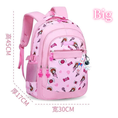 Σακίδιο πλάτης δημοτικού σχολείου Κορεατική έκδοση Σακίδιο πλάτης ανθεκτικό στη βρωμιά Αδιάβροχο ελαφρύ προστατευτικό σπονδυλικής στήλης Pink girl Candy Cute