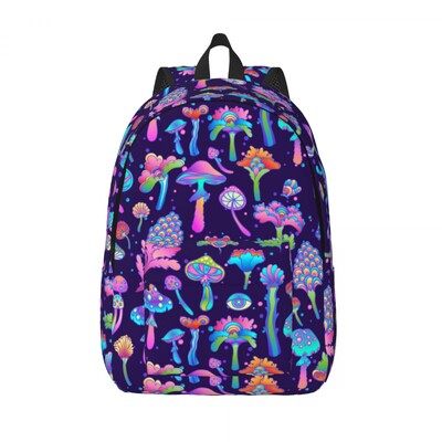 Seenejaht valgel lõuendil seljakott tüdrukutele poistele Magic College kooli reisikotid Naiste meeste raamatukott, mis sobib 15-tollisele sülearvutile