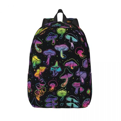 Seenejaht valgel lõuendil seljakott tüdrukutele poistele Magic College kooli reisikotid Naiste meeste raamatukott, mis sobib 15-tollisele sülearvutile