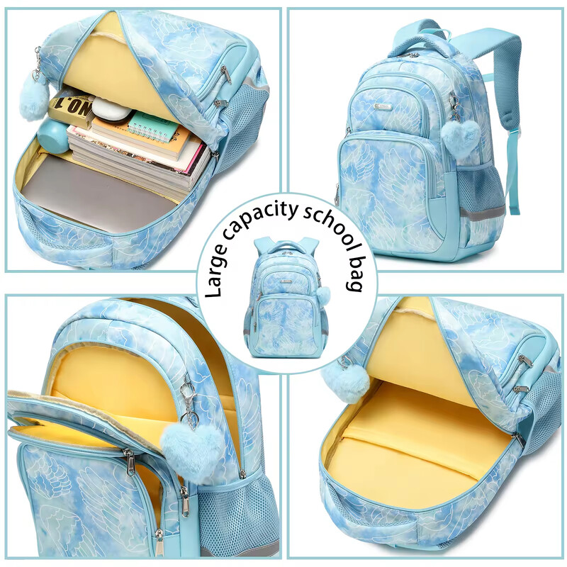 Cusangeli kvaliteetne multikas kott seljakott Multikas Rohelised tiivad Algklassiõpilastele Koolikotid Tüdrukud Lapsed Veekindlad Mochilas