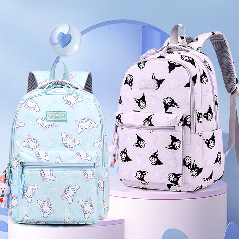 Kawaii Sanrio Hello Kitty Kuromi My Melody Cinnamoroll Rucsac de mare capacitate Rucsac ușor de agrement Versatil pentru fete