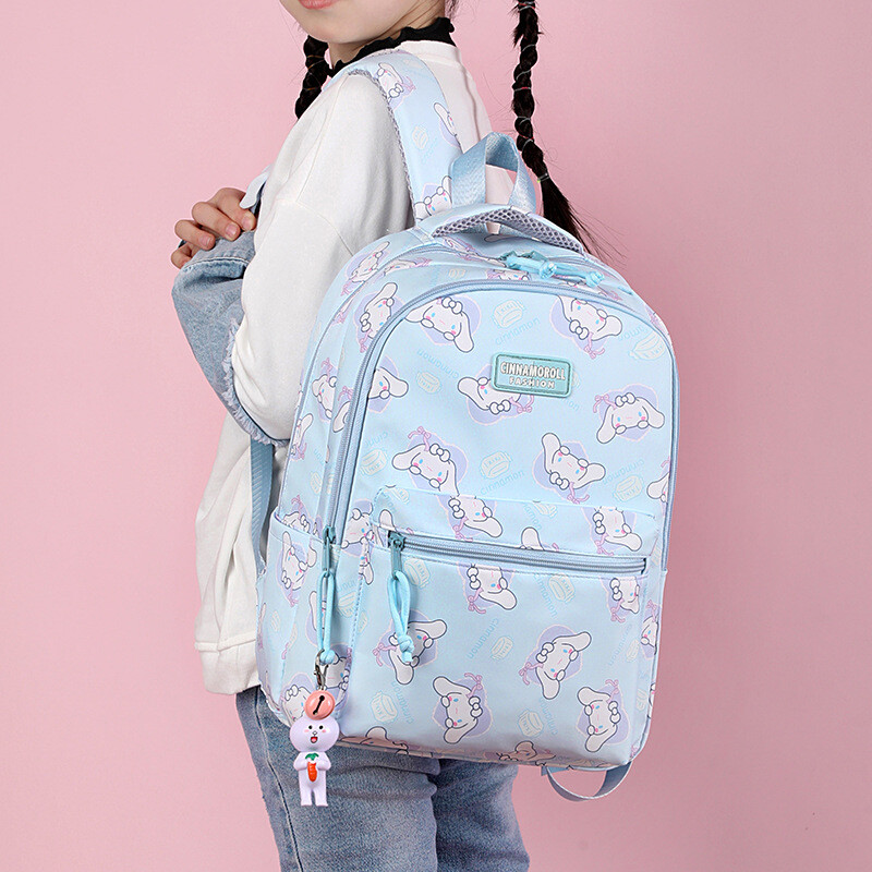 Kawaii Sanrio Hello Kitty Kuromi My Melody Cinnamoroll Rucsac de mare capacitate Rucsac ușor de agrement Versatil pentru fete