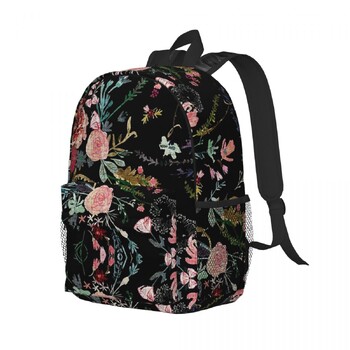 Midnight Floral Backpacks Αγόρια Κορίτσια Bookbag Μόδα Παιδικά Σχολικά Τσάντες Ταξιδιωτικό σακίδιο πλάτης Τσάντα ώμου μεγάλης χωρητικότητας