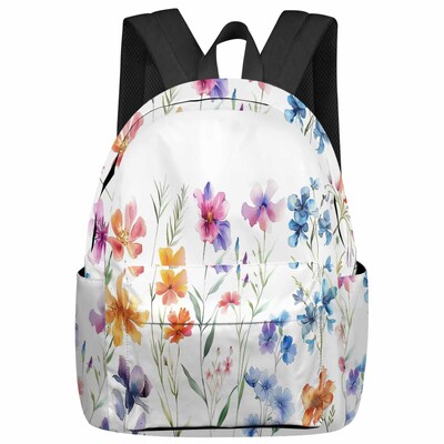 Vintage Iris Butterfly ρουστίκ σχολικές τσάντες πλάτης για εφήβους, κορίτσια, μαθητές, τσάντα φορητού υπολογιστή Γυναικεία casual ταξιδιωτικό σακίδιο