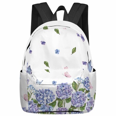 Vintage Iris Butterfly ρουστίκ σχολικές τσάντες πλάτης για εφήβους, κορίτσια, μαθητές, τσάντα φορητού υπολογιστή Γυναικεία casual ταξιδιωτικό σακίδιο