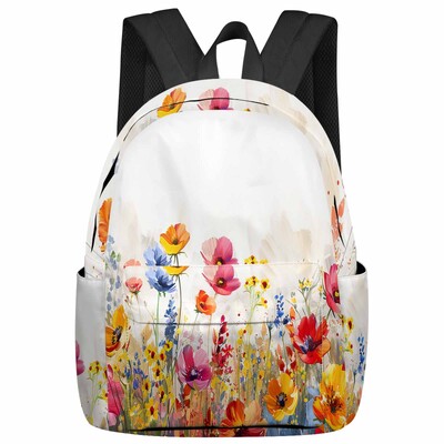 Vintage Iris Butterfly ρουστίκ σχολικές τσάντες πλάτης για εφήβους, κορίτσια, μαθητές, τσάντα φορητού υπολογιστή Γυναικεία casual ταξιδιωτικό σακίδιο