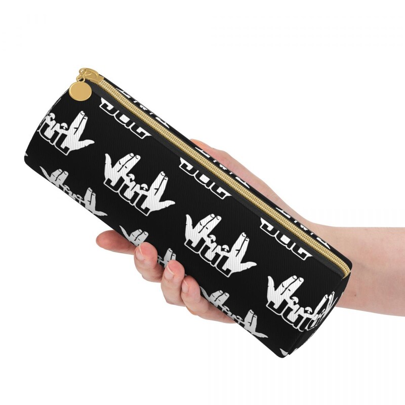 Juuli märgi pliiatsikarbid Räppari nahast pliiatsikarbis pliiatsihoidja lapsed suured hoiukotid Koolitarbed Kingituseks kirjatarbed