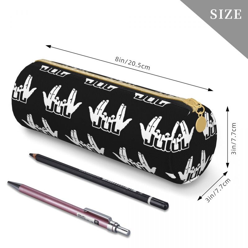 Juuli märgi pliiatsikarbid Räppari nahast pliiatsikarbis pliiatsihoidja lapsed suured hoiukotid Koolitarbed Kingituseks kirjatarbed