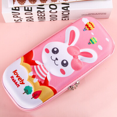 3D Cartoon Kawaii pliiatsikarbid EVA pliiatsikotid Suure mahutavusega multifunktsionaalsed koolitarbed armsad pliiatsikarbid õpilastele