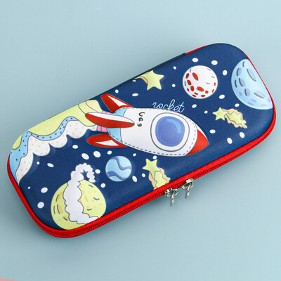 3D Cartoon Kawaii pliiatsikarbid EVA pliiatsikotid Suure mahutavusega multifunktsionaalsed koolitarbed armsad pliiatsikarbid õpilastele