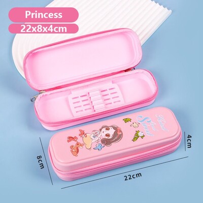 Карикатурен калъф за молив с динозавър/ракета/русалка Голям капацитет Многофункционална кутия за химикалки Чанта за химикалки Училищен офис