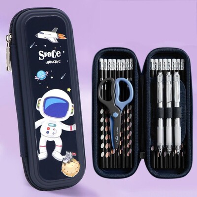 Χαριτωμένο μολυβοθήκη για αστροναύτες/κουνέλια/δεινόσαυρους μεγάλης χωρητικότητας Φορητή τσάντα στυλό Δώρο