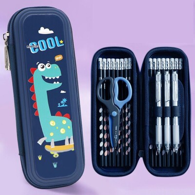 Χαριτωμένο μολυβοθήκη για αστροναύτες/κουνέλια/δεινόσαυρους μεγάλης χωρητικότητας Φορητή τσάντα στυλό Δώρο