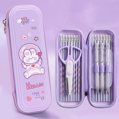 Χαριτωμένο μολυβοθήκη για αστροναύτες/κουνέλια/δεινόσαυρους μεγάλης χωρητικότητας Φορητή τσάντα στυλό Δώρο