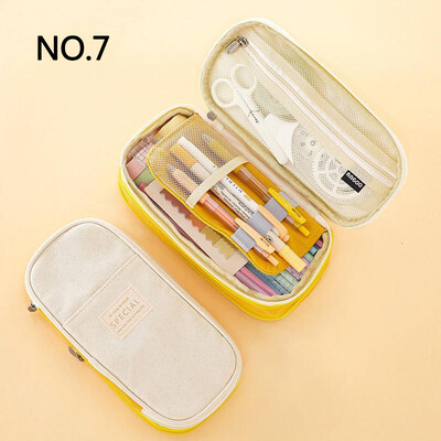 Trusa creativă Capacitate mare Straturi duble Certificare CPC Material sigur Carcasă școlară Husă Papetarie pentru fete