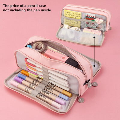 Trusa de creioane de mare capacitate Husa de pix multifuncțională pentru școală Husă de creion mare Genți Creioane de birou Husă pentru studenți Materiale de papetărie