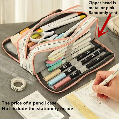Trusa de creioane de mare capacitate Husa de pix multifuncțională pentru școală Husă de creion mare Genți Creioane de birou Husă pentru studenți Materiale de papetărie