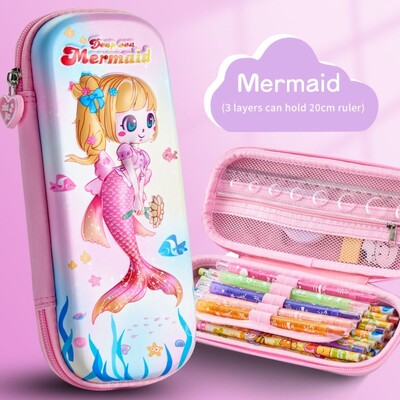 Astronauta 3D nāriņas penālis ar rāvējslēdzēju raķešu 3D astronauta zīmuļu kastīte multfilma bez smaržas 3D kosmosa pildspalvas futrālis studentu kancelejas preces