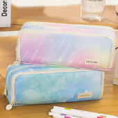 Didelės talpos mielas pieštuko dėklas, 3 skyrelių maišelis, rašiklio krepšys, pieštukų dėžutė, skirta mokyklinei paauglei mergaitei berniukui vyrams, moterims, mokykliniai reikmenys