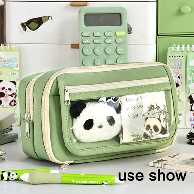 9 kihiline pliiatsikarp Trousse pliiatsitasku läbipaistev Piornik suure mahutavusega Estuches Escolares koolitarvete pliiatsikarbid