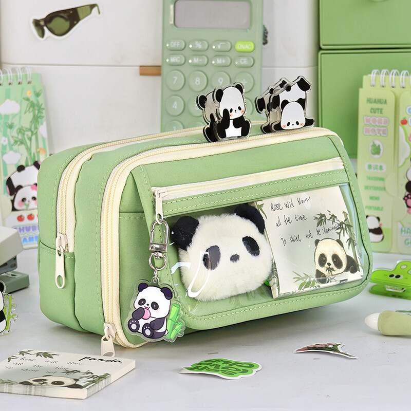 9 kihiline pliiatsikarp Trousse pliiatsitasku läbipaistev Piornik suure mahutavusega Estuches Escolares koolitarvete pliiatsikarbid