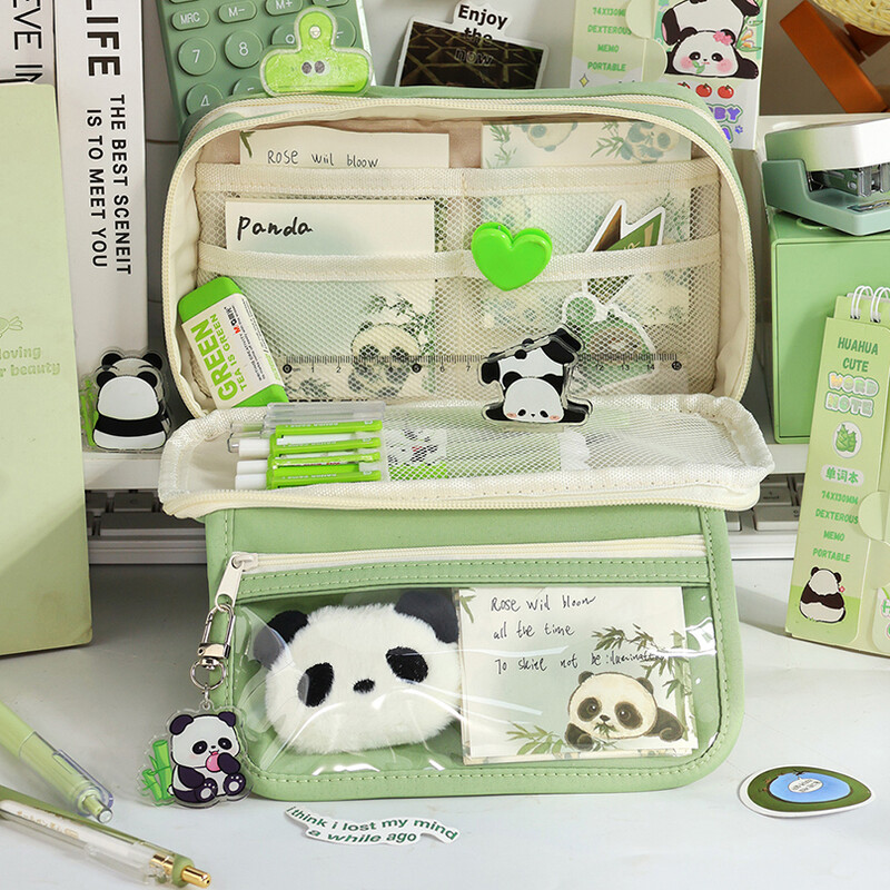 9 kihiline pliiatsikarp Trousse pliiatsitasku läbipaistev Piornik suure mahutavusega Estuches Escolares koolitarvete pliiatsikarbid