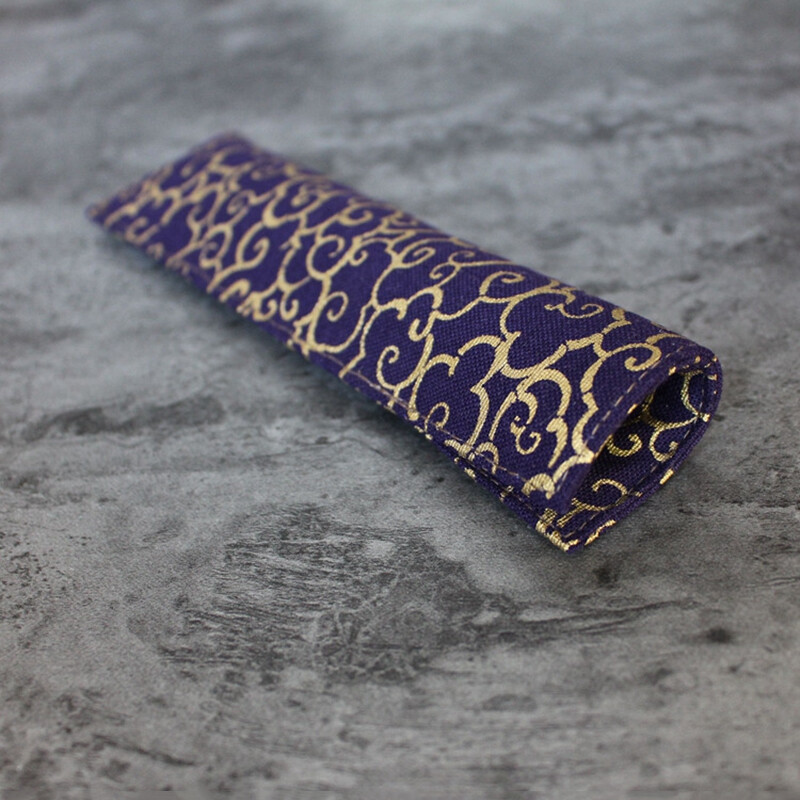 1 tk Käsitsi valmistatud riidest pliiatsiümbris Ühe pliiatsi kott Retro ärisignatuur Hiina stiilis trükimustriga ideaalne kingitus