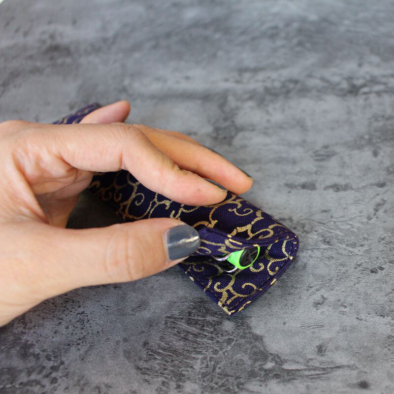 1 tk Käsitsi valmistatud riidest pliiatsiümbris Ühe pliiatsi kott Retro ärisignatuur Hiina stiilis trükimustriga ideaalne kingitus