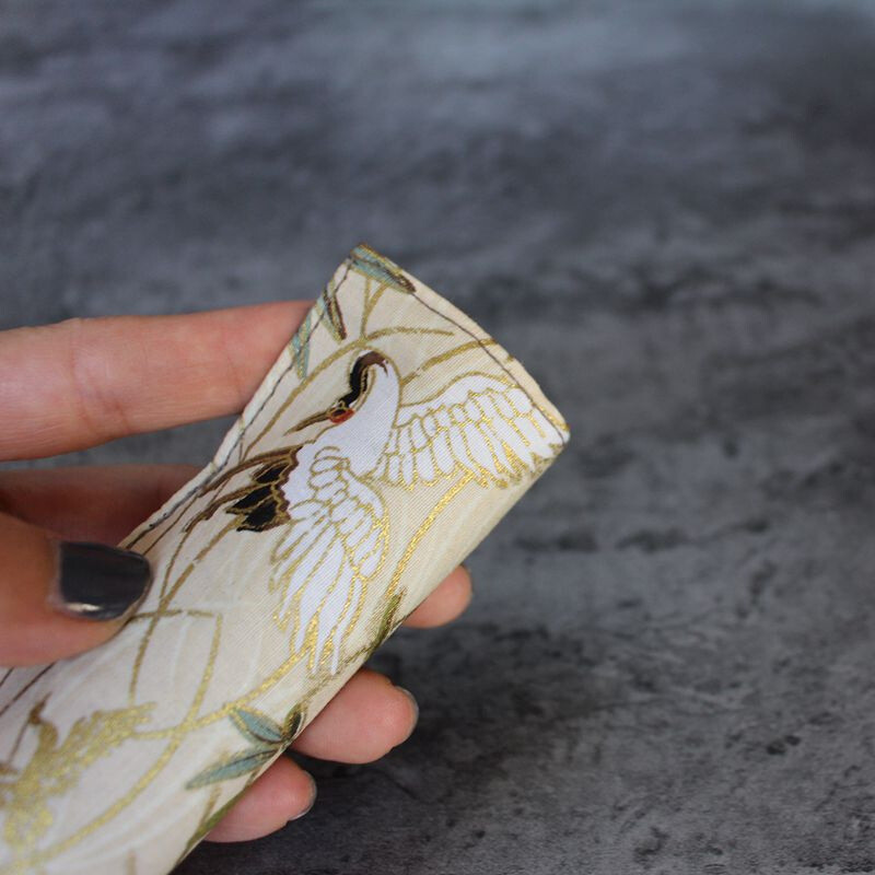 1 tk Käsitsi valmistatud riidest pliiatsiümbris Ühe pliiatsi kott Retro ärisignatuur Hiina stiilis trükimustriga ideaalne kingitus