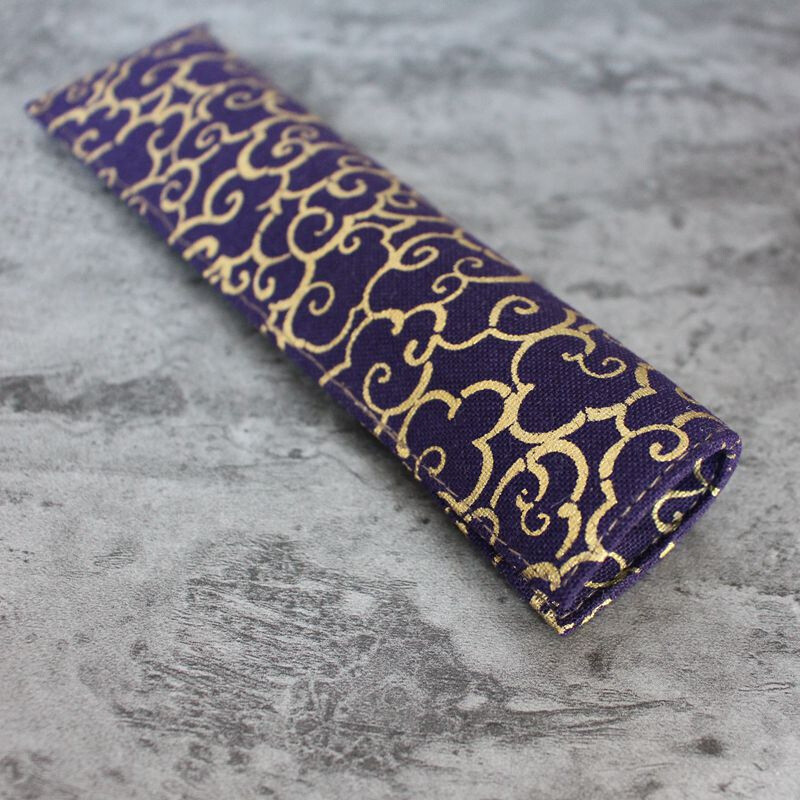 1 tk Käsitsi valmistatud riidest pliiatsiümbris Ühe pliiatsi kott Retro ärisignatuur Hiina stiilis trükimustriga ideaalne kingitus