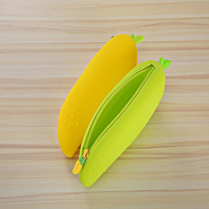 Augstas kvalitātes zīmuļu futrālis Kawaii kancelejas preču simulācijas sērijas ūdensnecaurlaidīgs mango pildspalvu futrālis jauki skolas piederumi bērniem meitenēm, dāvana2024