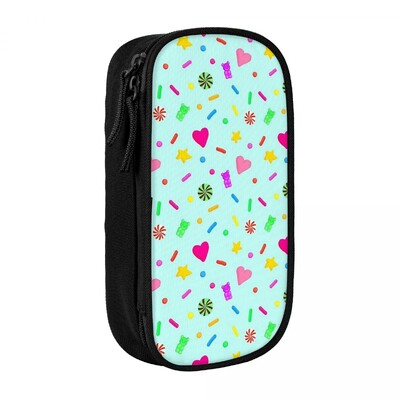 Vanellope VonSchweetz mustriga pliiatsikarbid Suure mahutavusega pliiatsikotid Pliiatsikarp Pliiatsikott poistele Tüdrukutele Õpilastele Kirjatarbed