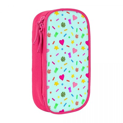 Vanellope VonSchweetz mustriga pliiatsikarbid Suure mahutavusega pliiatsikotid Pliiatsikarp Pliiatsikott poistele Tüdrukutele Õpilastele Kirjatarbed