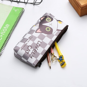 Γελοιογραφία Big Cat Pencil Bag Case Ύφασμα Ποιοτική Σχολικά Προμήθειες Χαρτικά Δώρο Σχολείο Cute Pencil Box Μολυβοθήκη Μολυβοθήκη Τσάντα μολυβιού