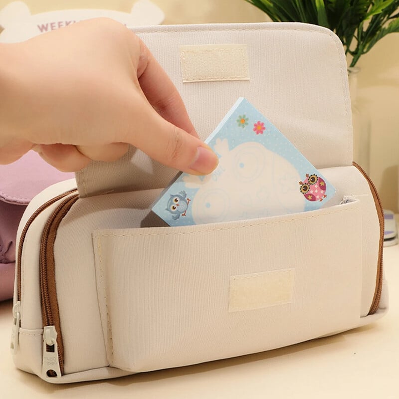 Pernica velikog kapaciteta, 5 slojeva, torba za olovke za učenike, višenamjenska jednostavnog stila, estetski školski pribor