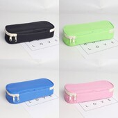 Jednodijelna jednostavna studentska pernica Kreativna modna jednobojna torba za olovke Platnena torba za pohranu pisaćih materijala velikog kapaciteta