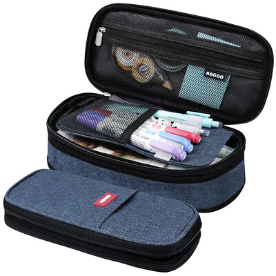 Кавайни калъфи за моливи Чанта за молив с голям капацитет Калъф за държач Кутия за момичета Офис Ученици Органайзер Училищни канцеларски материали