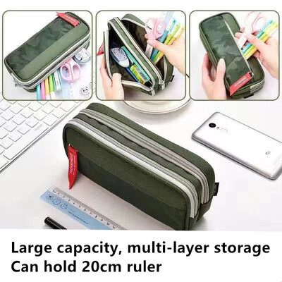 Višenamjenska pernica velikog kapaciteta, torbe za kutije za olovke za studente, velike pernice, školska uredska torba za pohranu pribora za pisanje