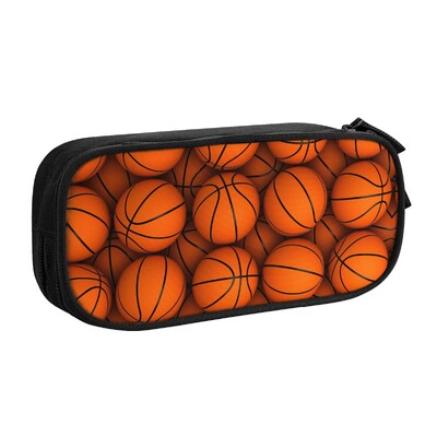 Basketbola zīmulis Pielāgots Kawaii zīmuļu futrālis meitenei zēnam Lielas ietilpības zīmuļu soma maisiņš studentiem kancelejas preces