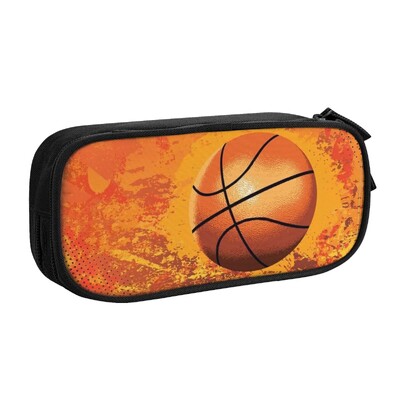 Basketbola zīmulis Pielāgots Kawaii zīmuļu futrālis meitenei zēnam Lielas ietilpības zīmuļu soma maisiņš studentiem kancelejas preces