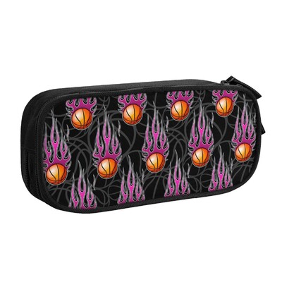 Basketbola zīmulis Pielāgots Kawaii zīmuļu futrālis meitenei zēnam Lielas ietilpības zīmuļu soma maisiņš studentiem kancelejas preces