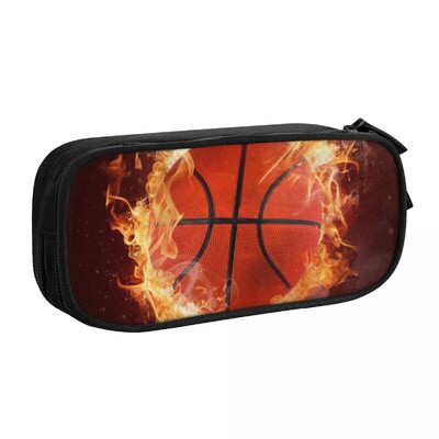 Basketbola zīmulis Pielāgots Kawaii zīmuļu futrālis meitenei zēnam Lielas ietilpības zīmuļu soma maisiņš studentiem kancelejas preces