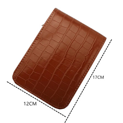 Uzorak krokodila od kave, 12 olovaka, nalivpero/rolo olovka, držač za torbicu s patentnim zatvaračem od PU kože Novo