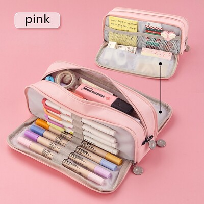 Pernice velikog kapaciteta za djevojčice i dječake Kawaii kutije za olovke Višebojne izborne slatke potrepštine za povratak u školu Papirnice